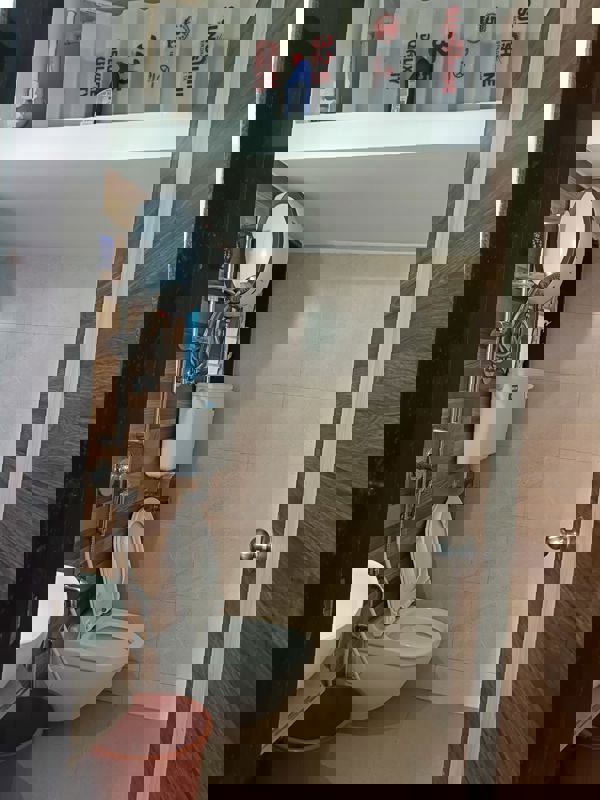 Bathroom in 1 BHK Apartment at Bachraj Lifespace, Virar West – for Rent