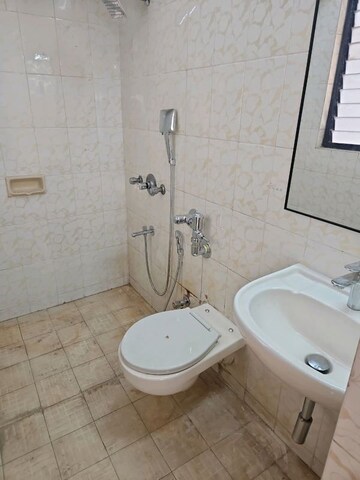 Bathroom in 3 BHK Apartment at Chaitanya Tower, Prabhadevi – for Rent