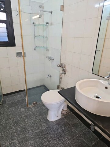 Bathroom in 3 BHK Apartment at Chaitanya Tower, Prabhadevi – for Rent