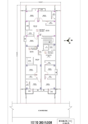 Floor Plan in 2 BHK Apartment at Ahom Gaon – for Sale
