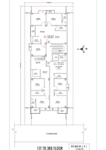 Floor Plan in 2 BHK Apartment at Ahom Gaon – for Sale