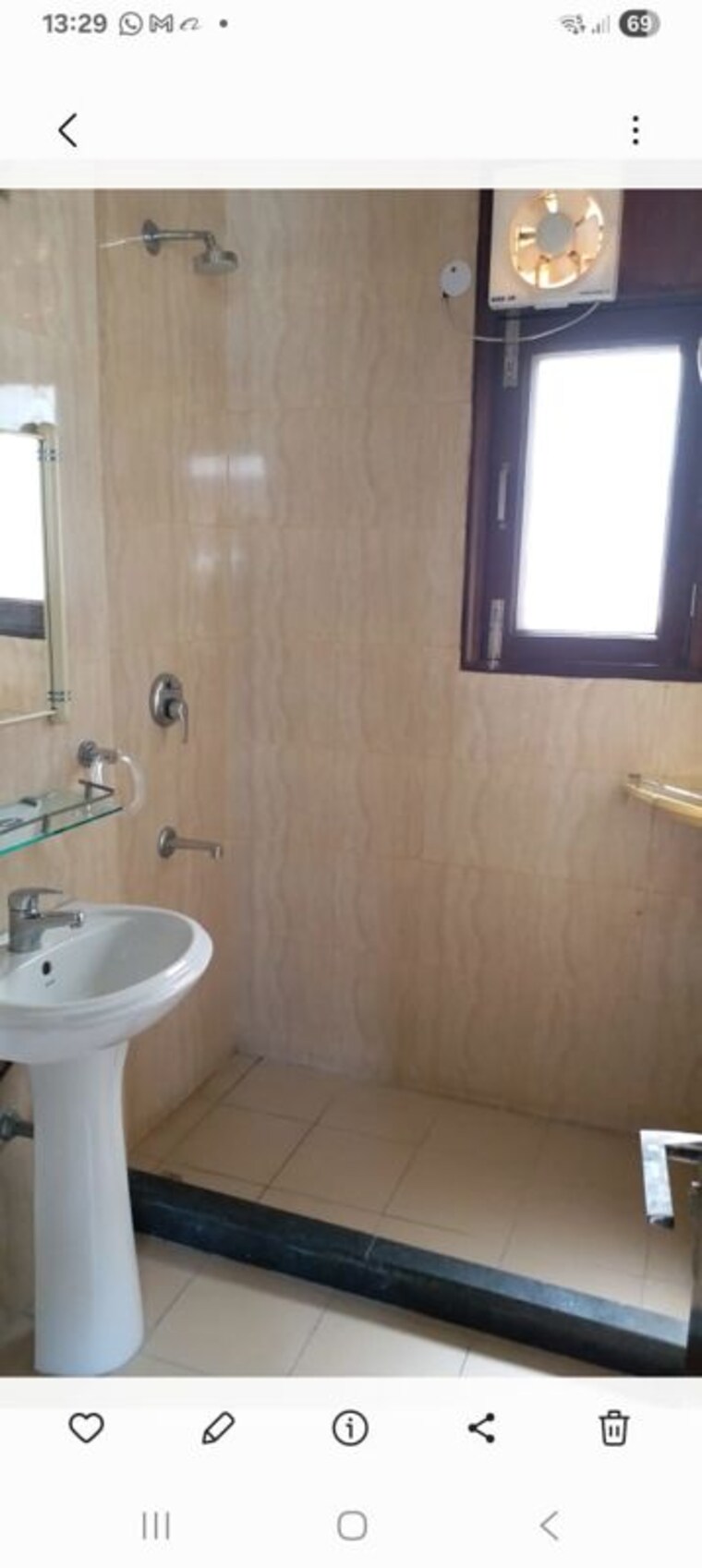 Bathroom, uday park 3 Bedroom 217 Sq.Yd. Builder Floor In Uday Park Delhi 9776435