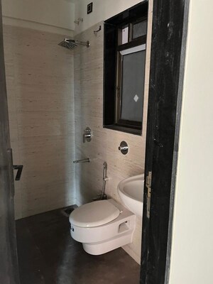 Bathroom in 1 BHK Apartment at DGS Sheetal Tapovan, Malad East – for Rent