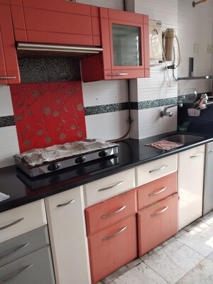 Kitchen in 3 BHK Apartment at Pushpa Mangal Complex, Uthalsar – for Sale