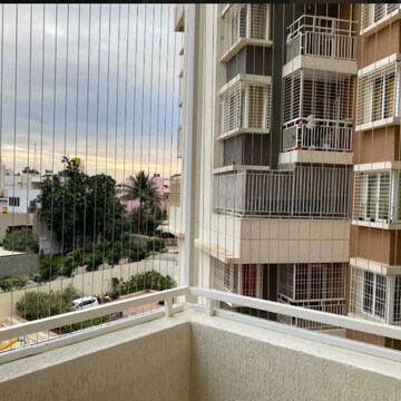 Balcony in 3 BHK Apartment at Hoysala Ace, Sahakara Nagar – for Rent