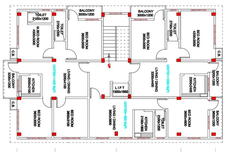 Floor Plan, basisthpur 1 Bedroom 600 Sq.Ft. Apartment In Basisthpur Guwahati 9779610
