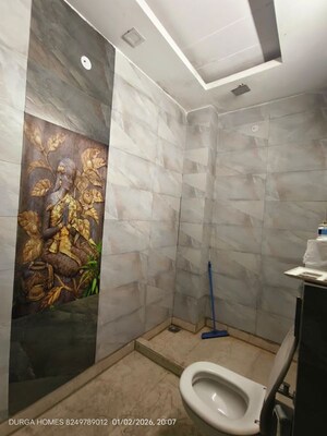 Bathroom in 3 BHK Builder Floor at Sushant Lok I – for Rent