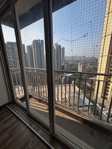 Balcony in 3 BHK Apartment at The Wadhwa Platina, Kolshet Road – for Rent