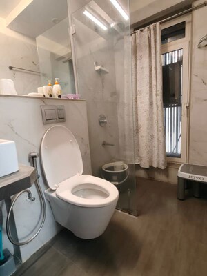 Bathroom in 3 BHK Apartment at Kabra Centroid, Santacruz East – for Rent