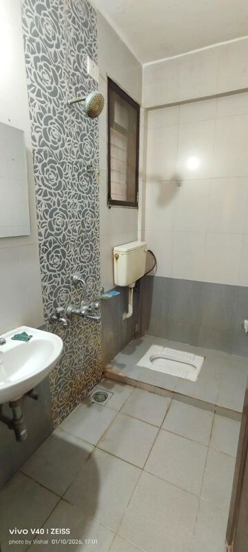 Bathroom in 1 BHK Apartment at Vihang Valley Phase1, Kasarvadavali – for Rent