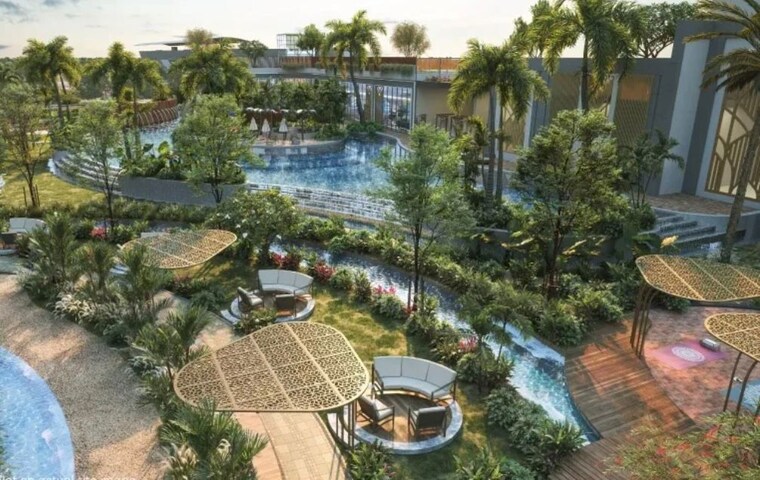 Garden, godrej-tropical-isle 3 Bedroom 2500 Sq.Ft. Apartment In Sector 146 Noida 9780389