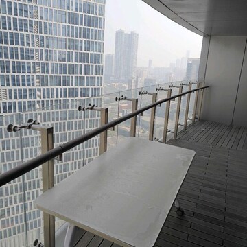 Balcony in 3 BHK Apartment at Lodha World Crest, Empire Mill – for Rent