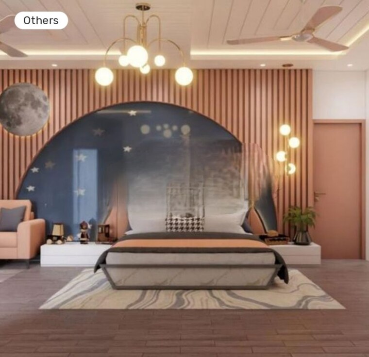 Bedroom, gomti nagar 3 Bedroom 2200 Sq.Ft. Apartment In Gomti Nagar Lucknow 9780761