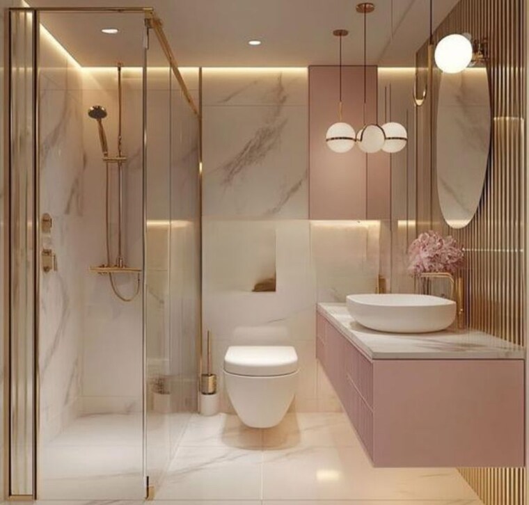 Attached Bathroom, gomti nagar 3 Bedroom 2200 Sq.Ft. Apartment In Gomti Nagar Lucknow 9780761