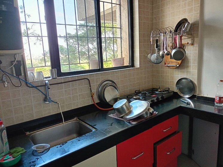 Kitchen, goel-ganga-aashiyana 1 Bedroom 600 Sq.Ft. Apartment In Thergaon Pune 9780784