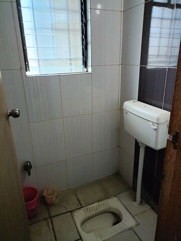 Bathroom in 1 BHK Apartment at Goel Ganga Aashiyana, Thergaon – for Rent