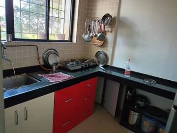 Kitchen in 1 BHK Apartment at Goel Ganga Aashiyana, Thergaon – for Rent