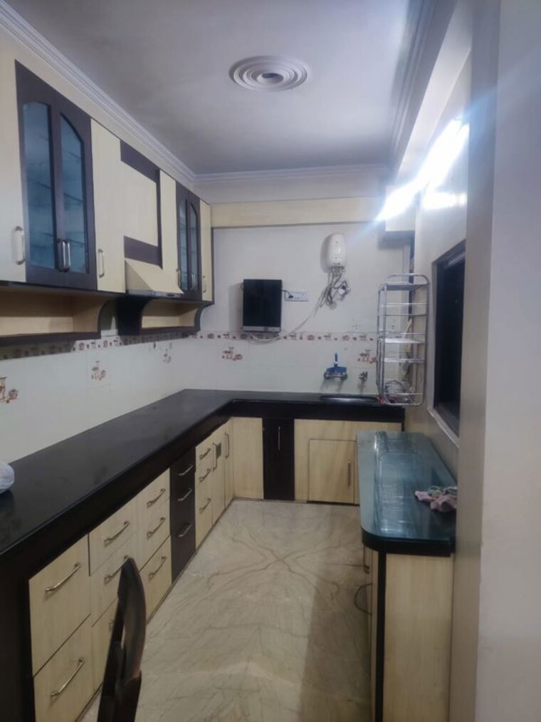 Kitchen, shree-urban-crown 2 Bedroom 1680 Sq.Ft. Builder Floor In Modi Nagar Jaipur 9780864