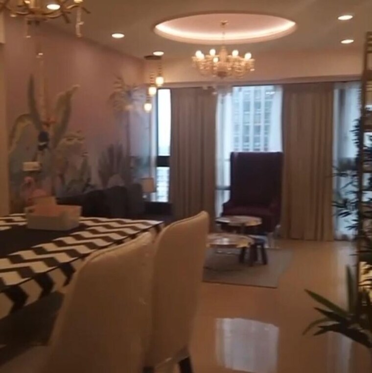 Living Room, lodha-world-crest 4 Bedroom 2390 Sq.Ft. Apartment In Empire Mill Mumbai 9781130