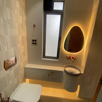 Bathroom in 3 BHK Apartment at Indiabulls Sky Forest, Dighe Nagar – for Rent