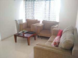 Living Room in 3 BHK Apartment at Group Seven Rushi Heights, Goregaon East – for Rent