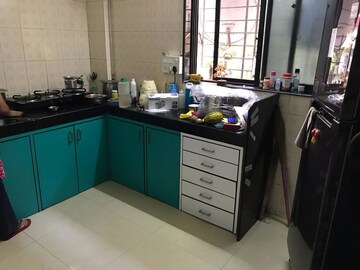 Kitchen in 3 BHK Apartment at Group Seven Rushi Heights, Goregaon East – for Rent