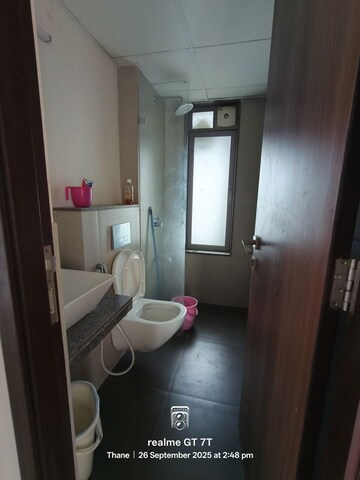 Bathroom in 2 BHK Apartment at Piramal Vaikunth, Balkum Pada – for Rent