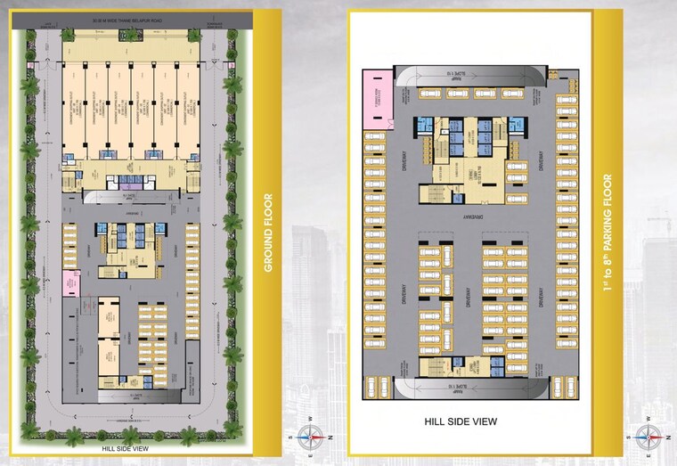 Floor Plan, plan-m-business-park Commercial Office Space 735 Sq.Ft. In Turbhe Navi Mumbai 9781302