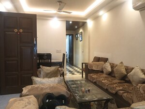 Living Room in 3 BHK Builder Floor at East Of Kailash – for Sale