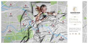 1 BHK Apartment – Map Location View at Saksham Heights, Dhansar - for Sale