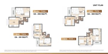 Floor Plan in 1 BHK Apartment at Saksham Heights, Dhansar – for Sale