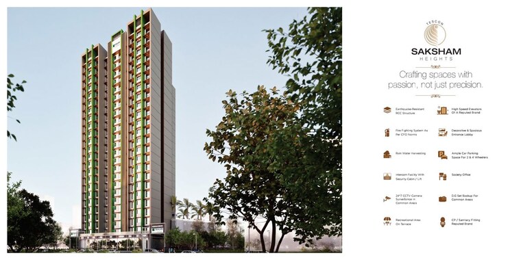 Exterior View, saksham-heights 1 Bedroom 653 Sq.Ft. Apartment In Dhansar Navi Mumbai 9781354
