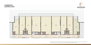 Floor Plan in 1 BHK Apartment at Saksham Heights, Dhansar – for Sale