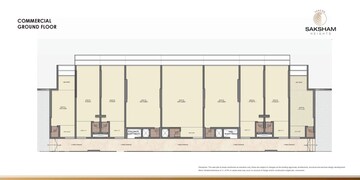Floor Plan in 1 BHK Apartment at Saksham Heights, Dhansar – for Sale