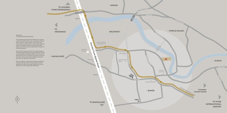 Map Location, kasturi-the-balmoral-riverside 3 Bedroom 1405 Sq.Ft. Apartment In Balewadi Pune 9778128