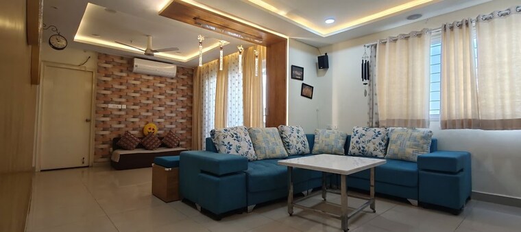 Living Room, indis-pbel-city 3 Bedroom 1750 Sq.Ft. Apartment In Peeranchuruvu Hyderabad 9781429