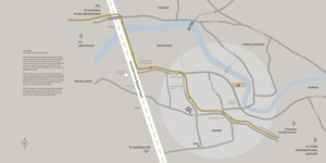 4 BHK Apartment – Map Location View at Kasturi The Balmoral Riverside, Balewadi - for Sale