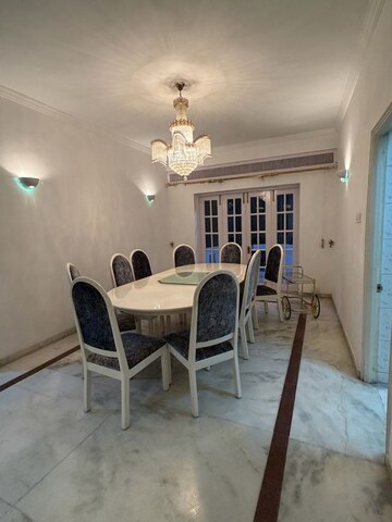Dining area in 4 BHK Penthouse at Amrutha Valley, Banjara Hills – for Rent