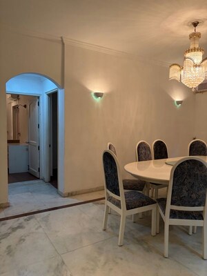 Dining area in 4 BHK Penthouse at Amrutha Valley, Banjara Hills – for Rent