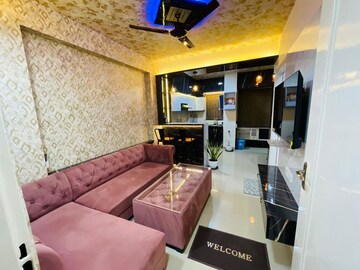 Master Bedroom in 1 BHK Apartment at Manglam Aadhar, Gandhi Path – for Rent