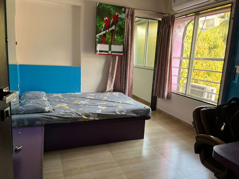 Bedroom, pandurang colony 3 Bedroom 1100 Sq.Ft. Apartment In Pandurang Colony Pune 9781855