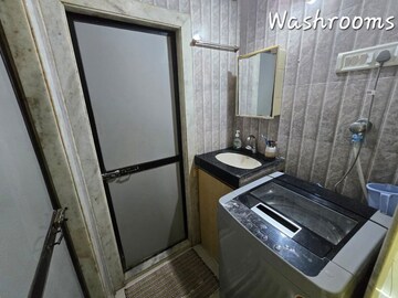 Bathroom in 1 BHK Apartment at Lok Darshan, Andheri East – for Rent
