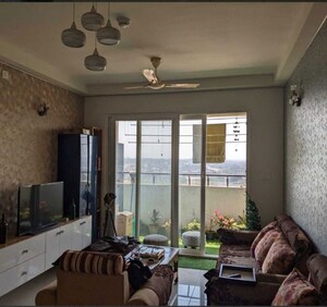 Living Room in 2 BHK Apartment at Prestige Lakeside Habitat, Varthur – for Rent