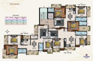 Floor Plan in 2 BHK Apartment at Tupudana – for Sale