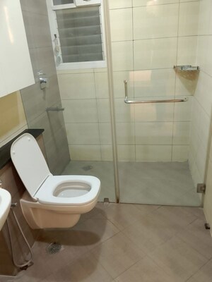 Bathroom in 3 BHK Apartment at Olety Landmark, Basaveshwara Nagar – for Rent