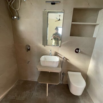 Bathroom in 3 BHK Apartment at Lotus Amalfi, Versova – for Rent
