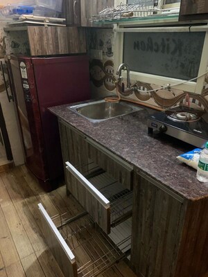 Kitchen in 1 RK Apartment at Sector 17 Dwarka – for Rent