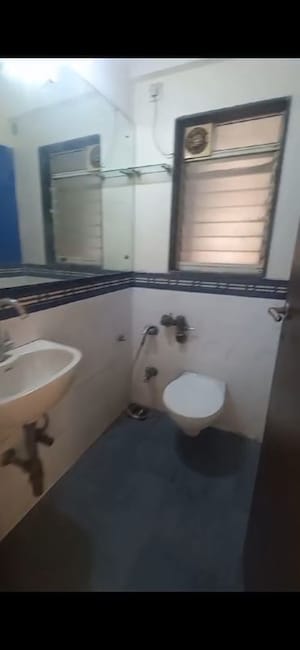 Bathroom in 3 BHK Apartment at Rustomjee OZone, Goregaon West – for Rent