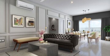 Living Room in 4 BHK Apartment at Brigade Enclave, Erragadda – for Sale