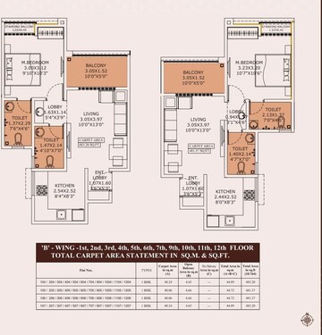 Floor Plan in 1 BHK Apartment at Ambegaon Budruk – for Sale